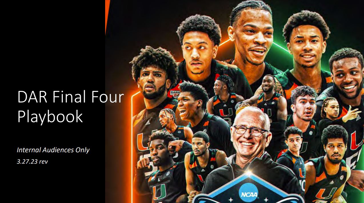 	Driving Alumni Engagement/Fundraising: Making a Historic Basketball Moment Count