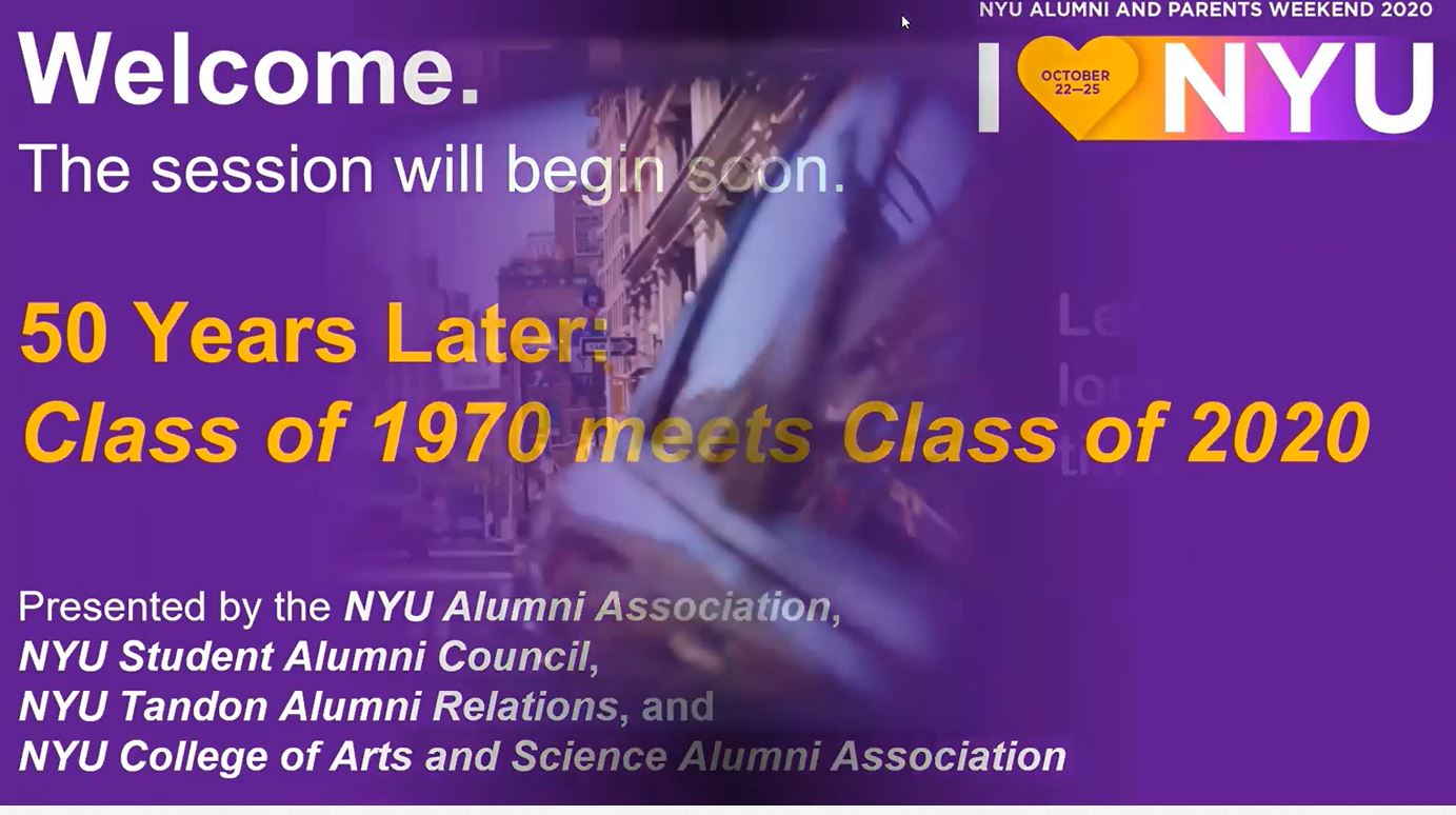 Class of 1970 Meets Class of 2020
