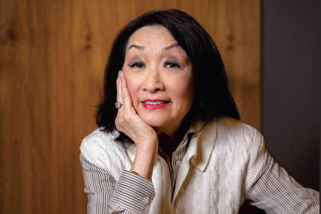 Photograph of Connie Chung, an Asian woman.