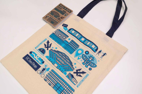 UC San Diego Scout Books and Tote Bags