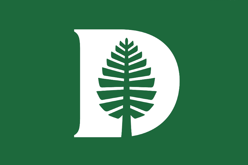 The Dartmouth logo on a green background.