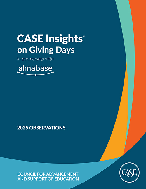 Cover of the CASE Insights on Giving Days 2025 Obervations