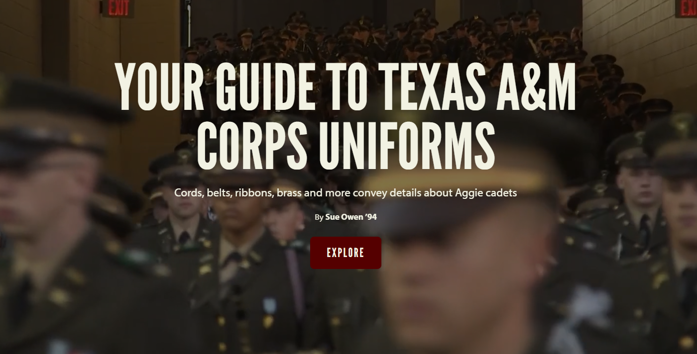 Guide to Texas A&M Corps Uniforms