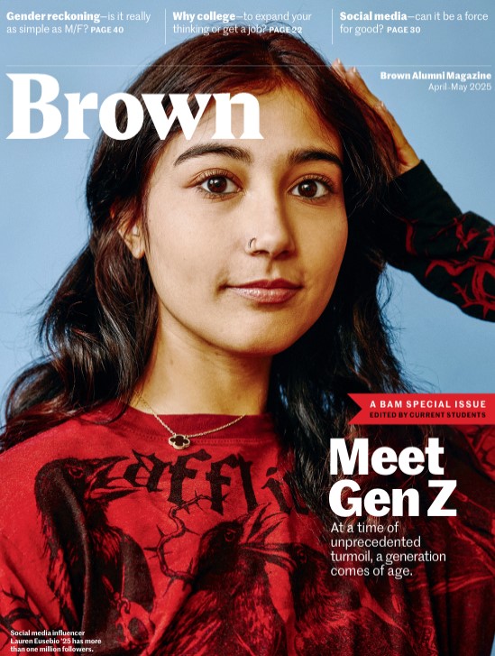 Meet Gen Z Cover with student in red dress