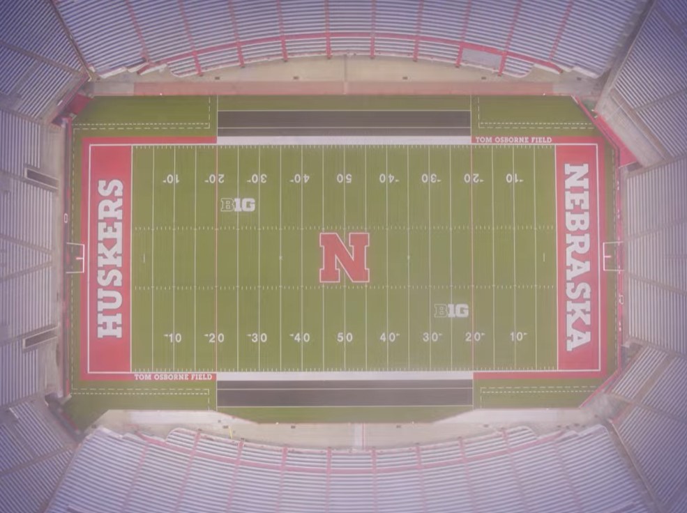 Huskers Drone Photo