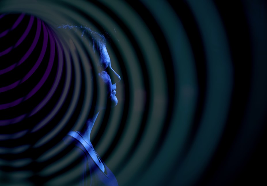 Slinky prop photo with color