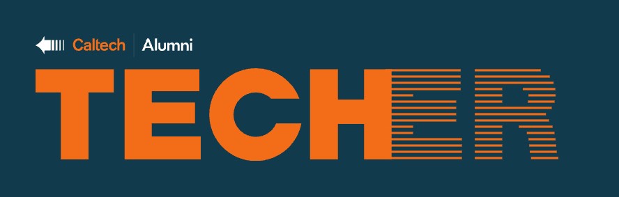 Techer logo in orange text