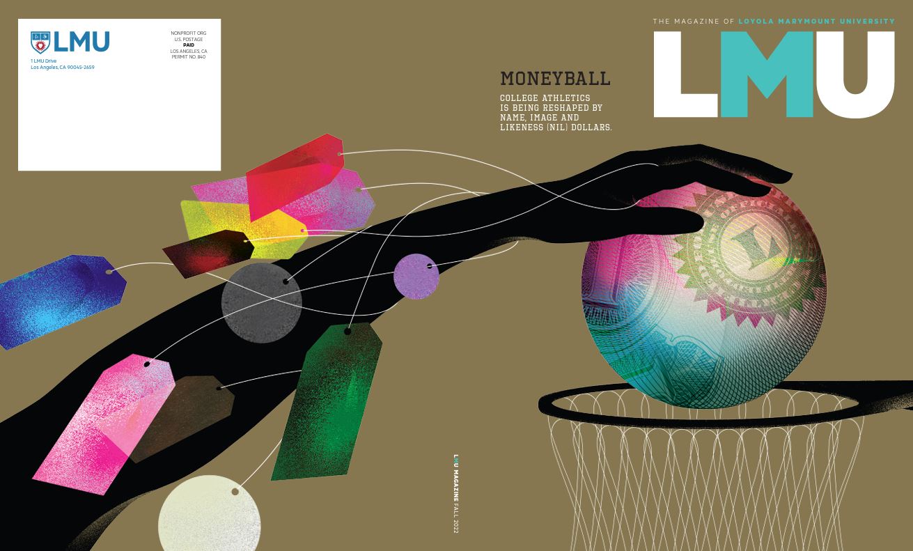 LMU Magazine "Moneyball" Cover