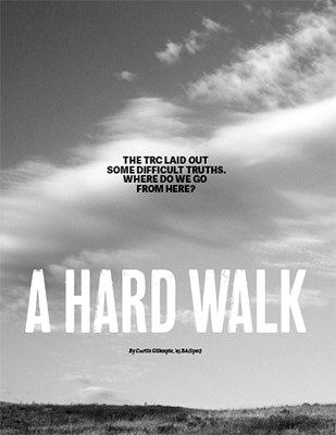 "A Hard Walk," New Trail Spring 2017 "Truth First" issue