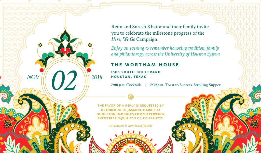 “Here, We Go” Donor Celebration Invitation