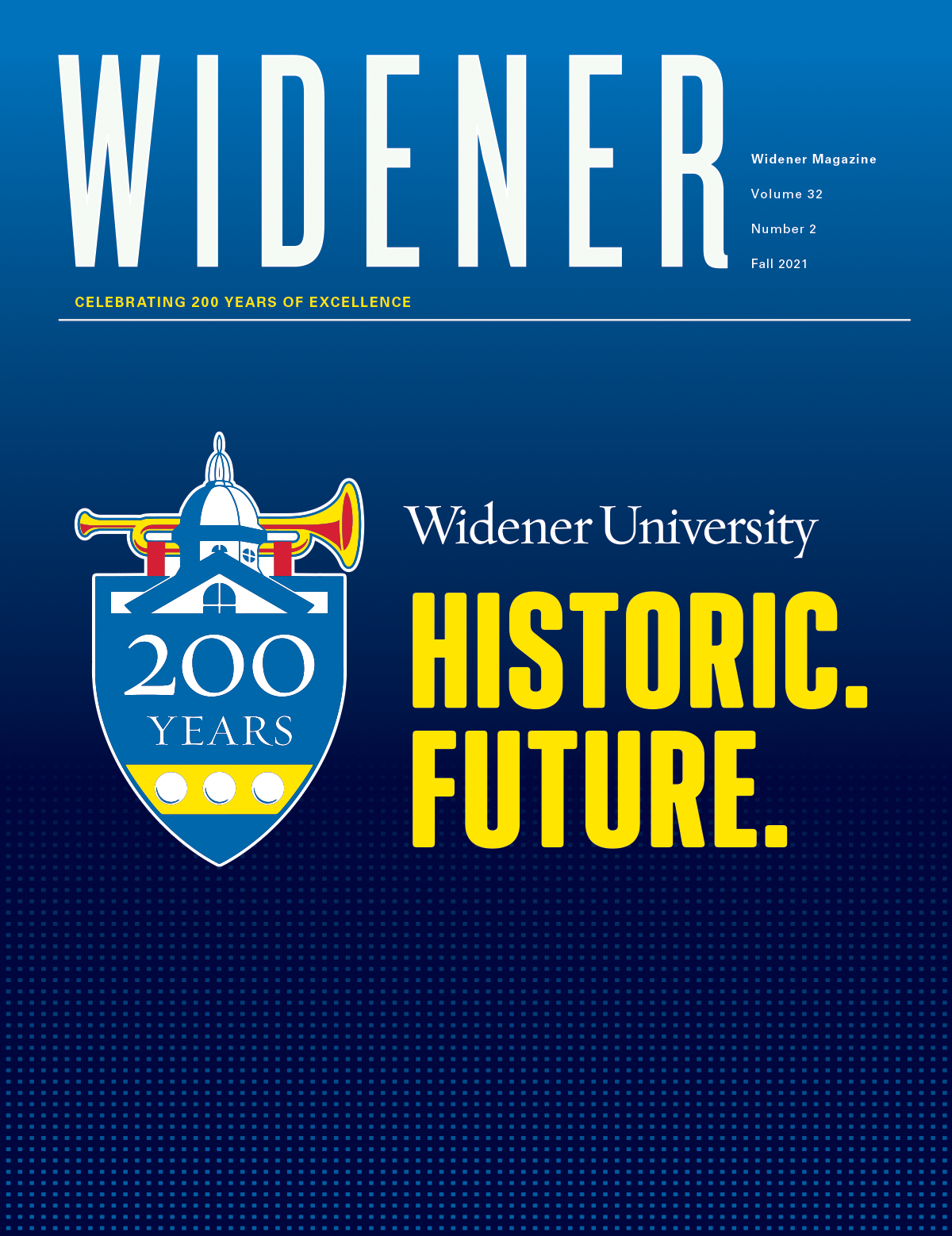 Cover of Widener magazine