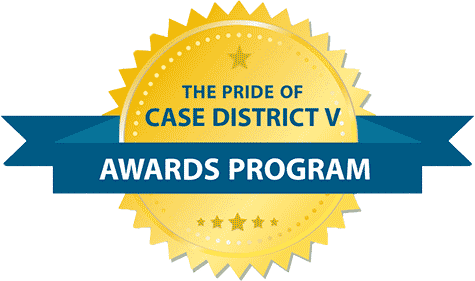 CASE District V Pride of CASE V Award logo