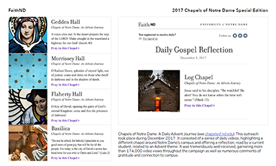 The Daily Gospel Reflection: Spiritual Engagement for Alumni, Parents and Friends