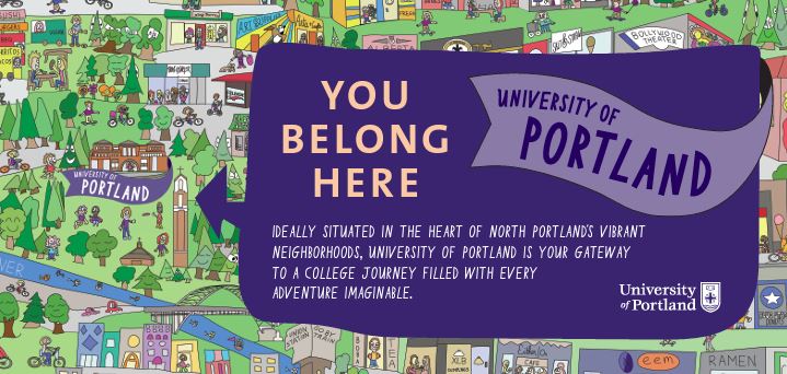 "You Belong Here" Illustrated Portland Area Map