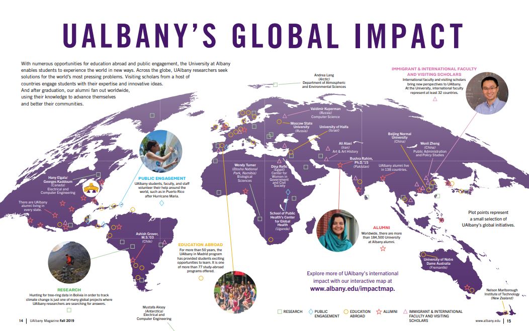 UAlbany's Digital Global Impact Map