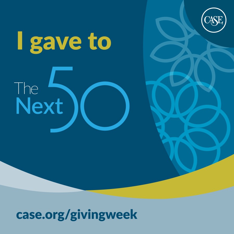 I Gave to the Next 50 graphic