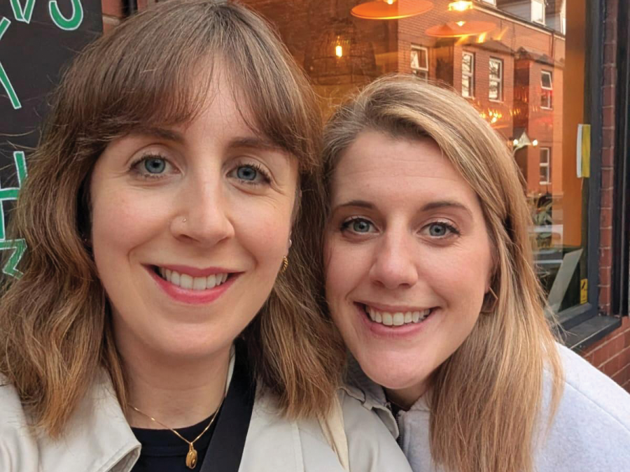 Photo of Marie-Rose Delauzun and Hannah Fox