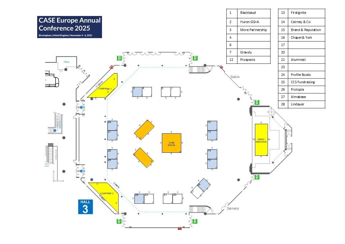 CEAC 25 Exhibit Hall Map