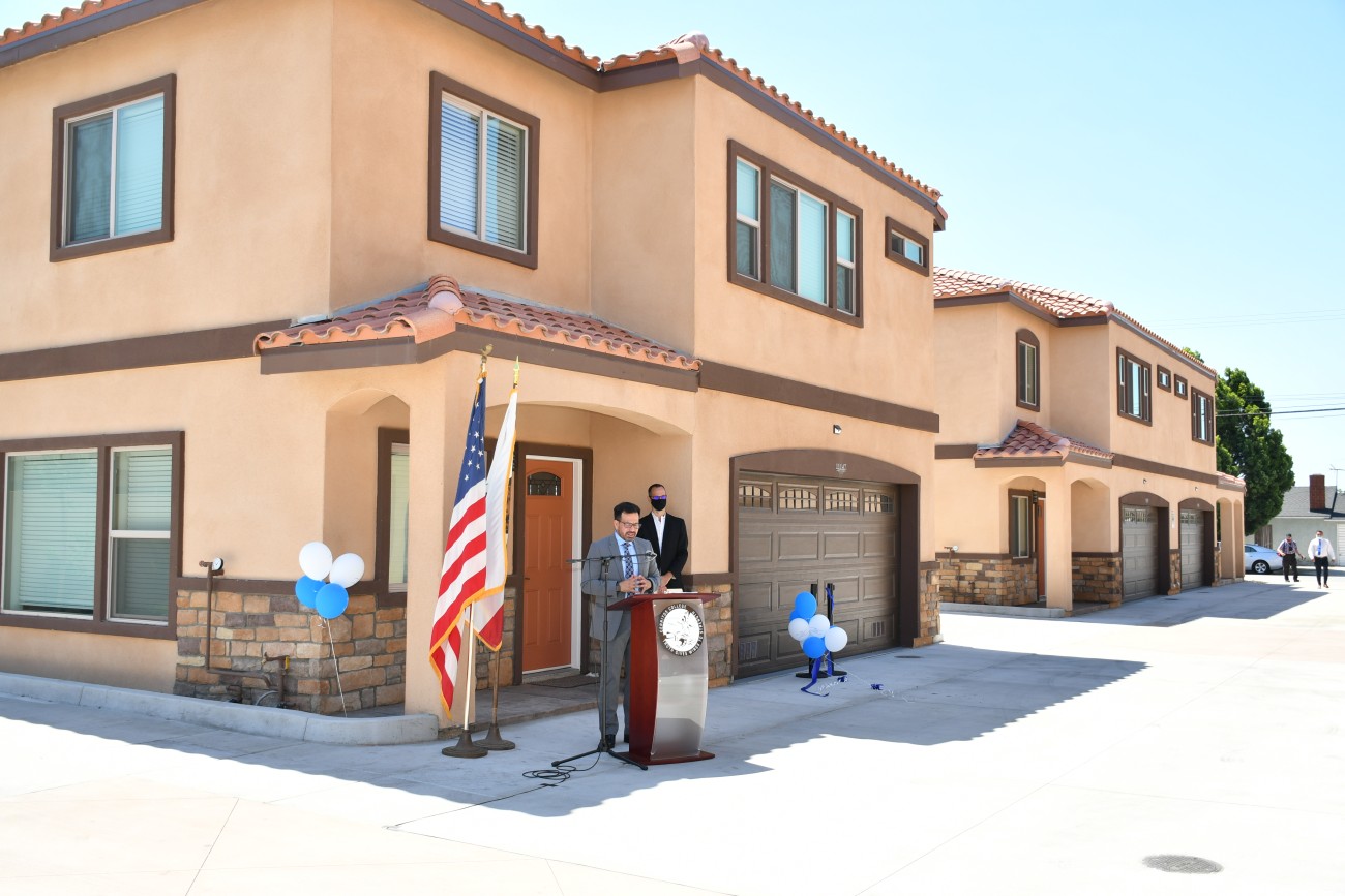 Cerritos College's The Village, a townhome development for homeless students.