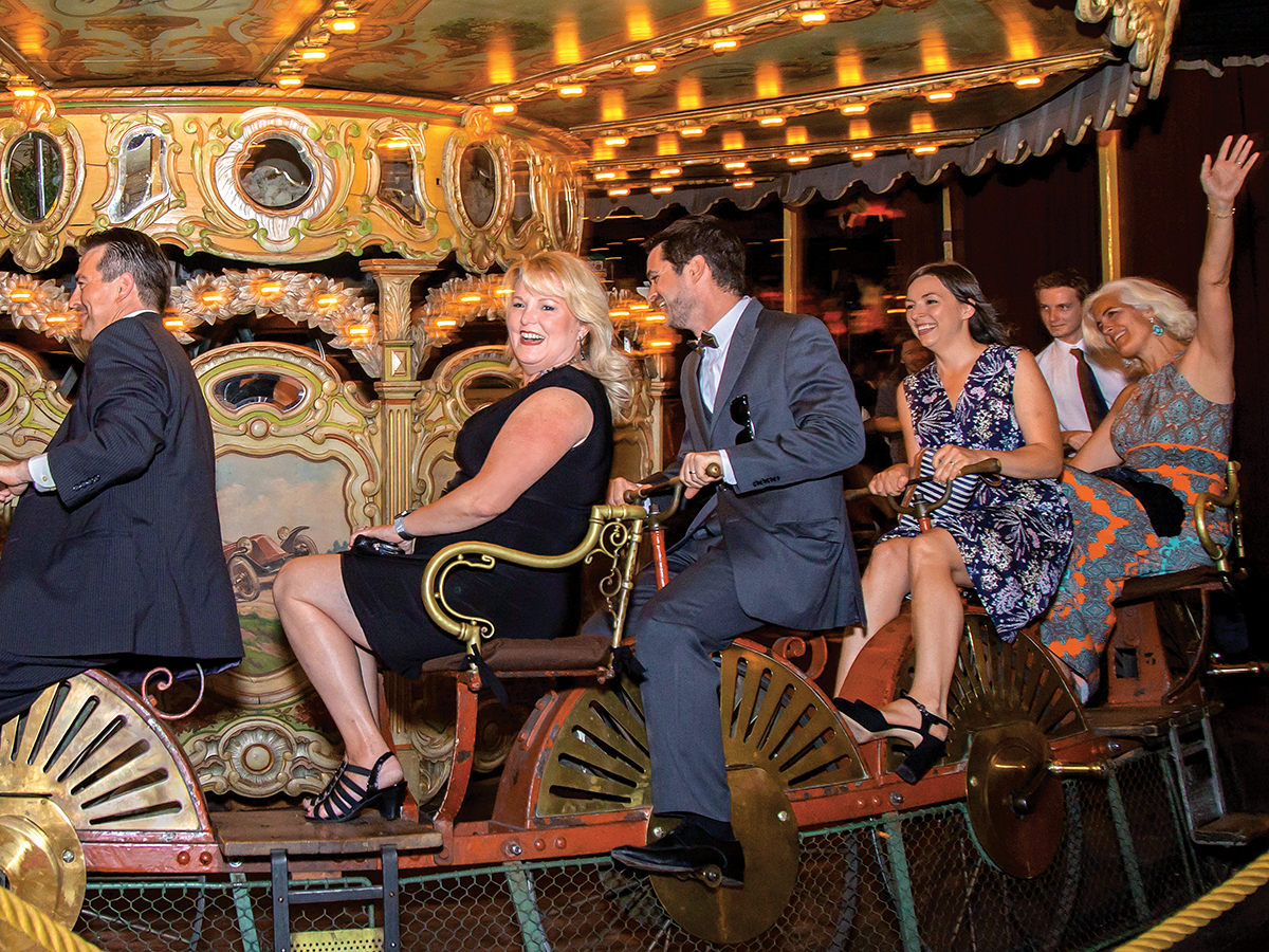 At the Musée des Arts Forains, friends of American School of Paris took a spin on a classic carousel.