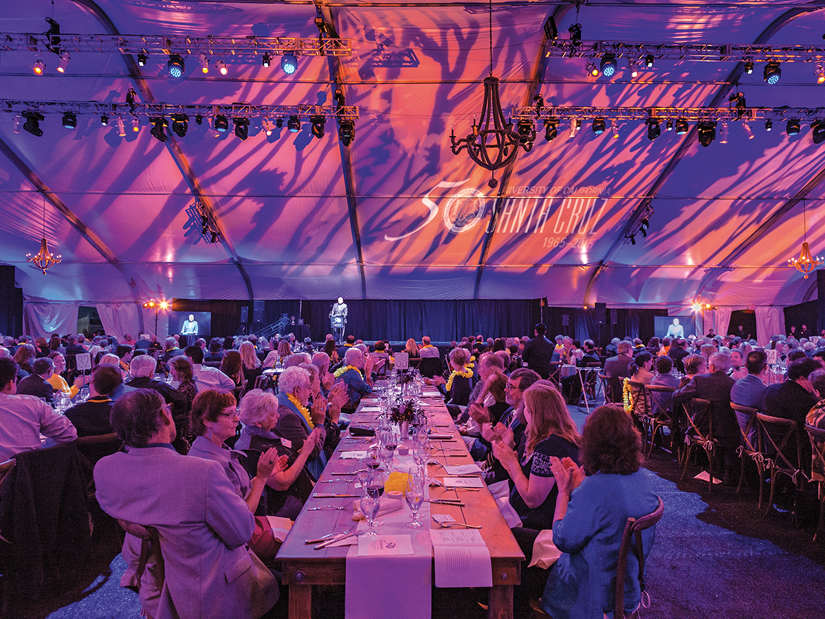 UC Santa Cruz alumni, donors, and friends gathered for a one-of-a-kind dinner and performances.