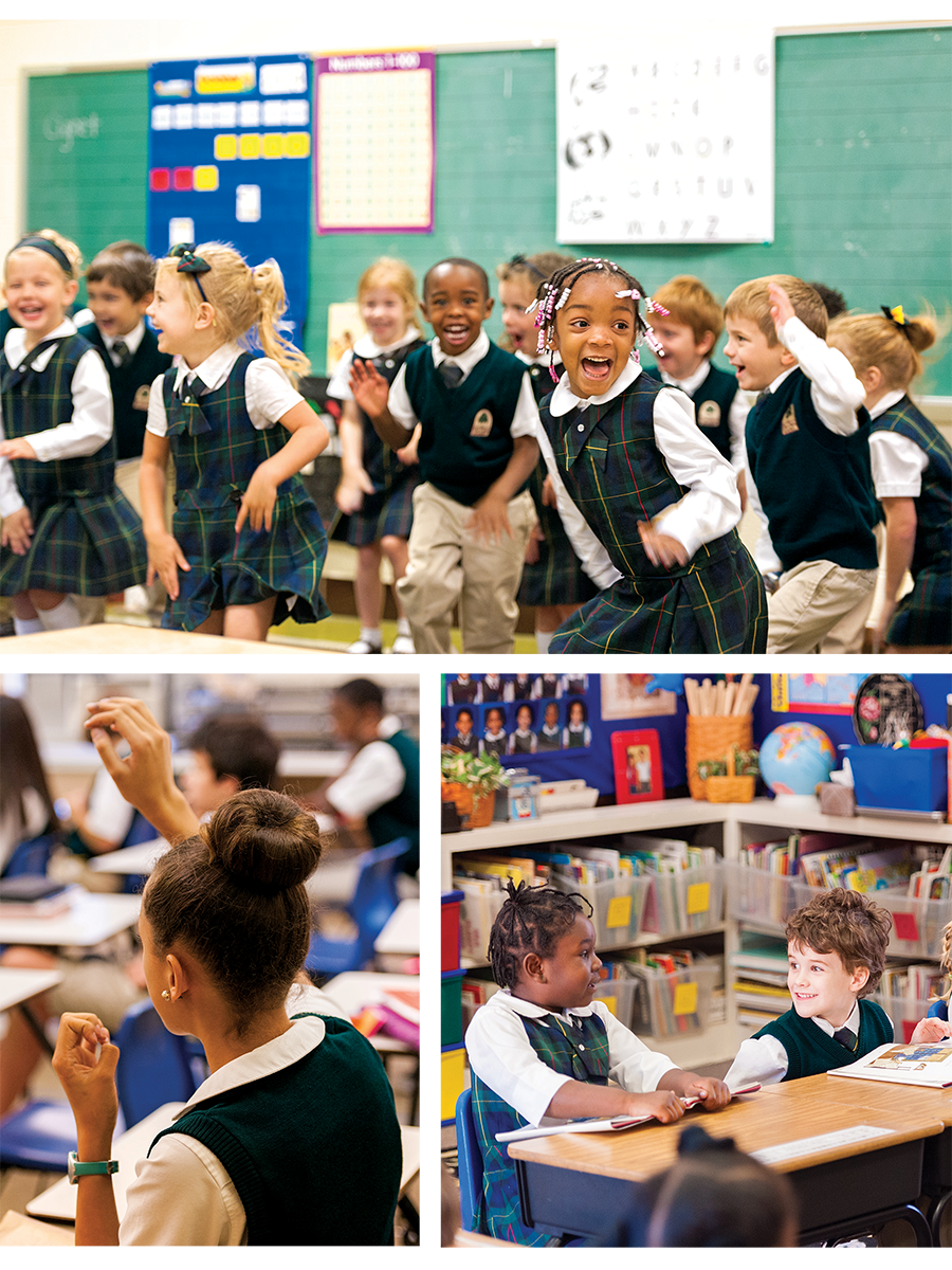 Children at Oaks Academy in Indianapolis, Indiana