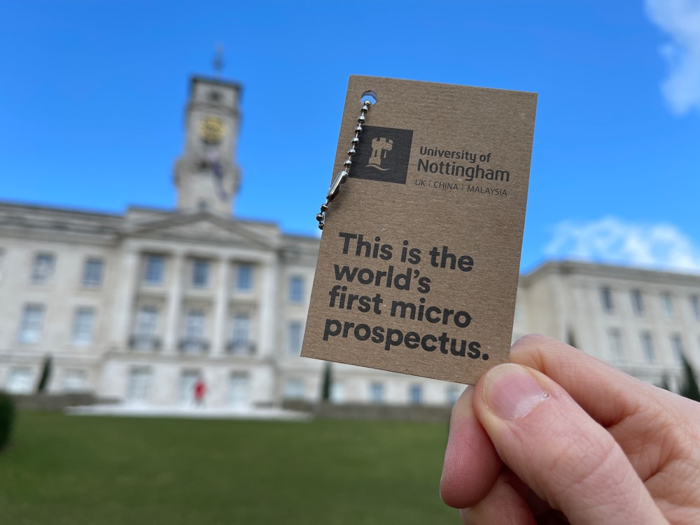 University of Nottingham's micro prospectus