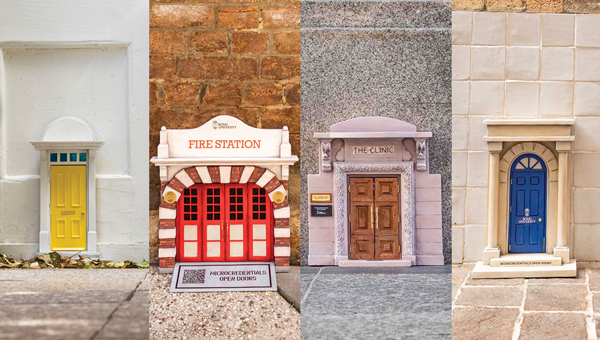 Four tiny doors