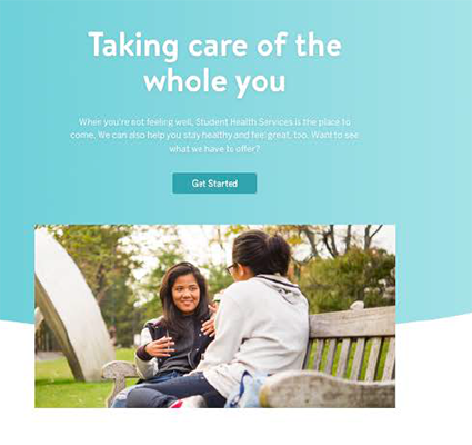 Boston University (Massachusetts) - Student Health Services Website Redesign