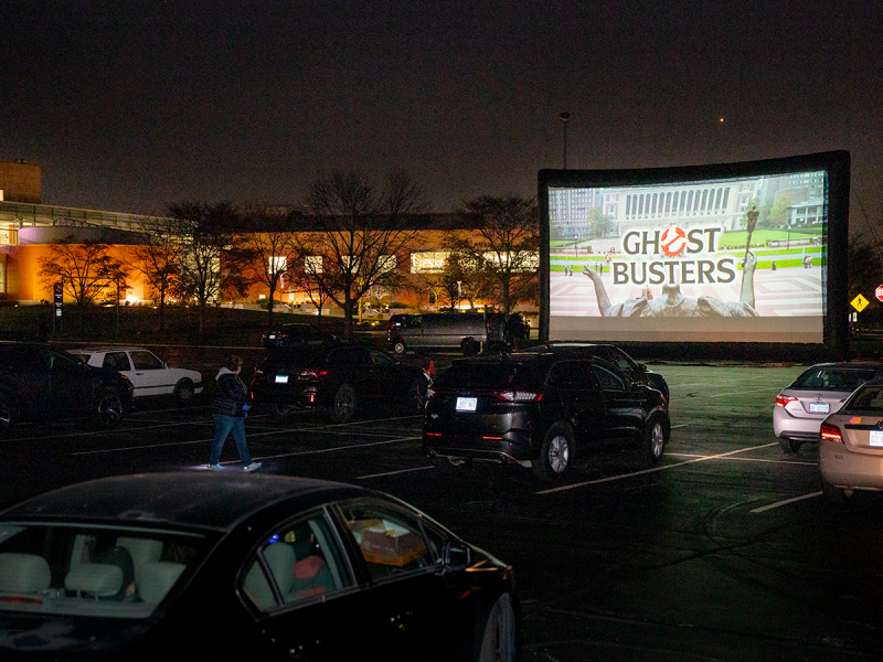 Drive-in screening of Ghostbusters