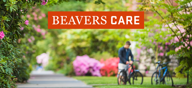 Oregon State University "Beavers Care" Campaign Image of Campus 