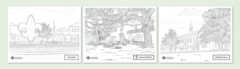 University of Louisiana Advance Work illustration