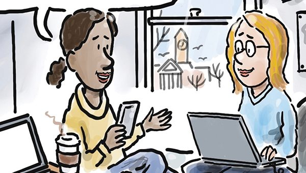 Keeping in touch after college with social media is okay. . . but I really look forward to cool alumni activities.