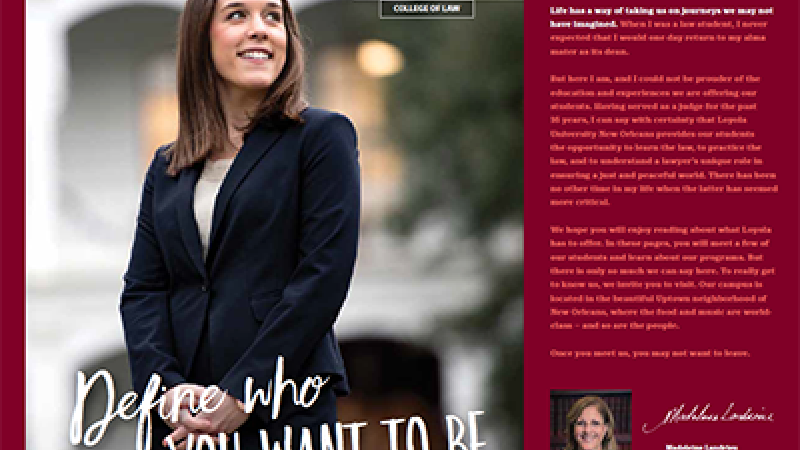 Create Something Meaningful: Loyola University New Orleans Admissions Branding