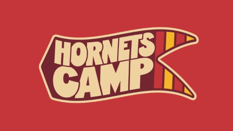 Camp Logo in red colorway