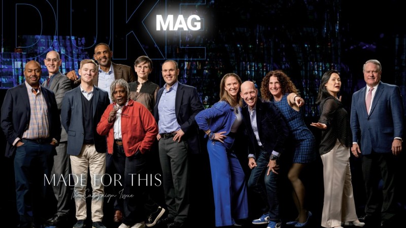 Made for this photo shoot with famous alumni
