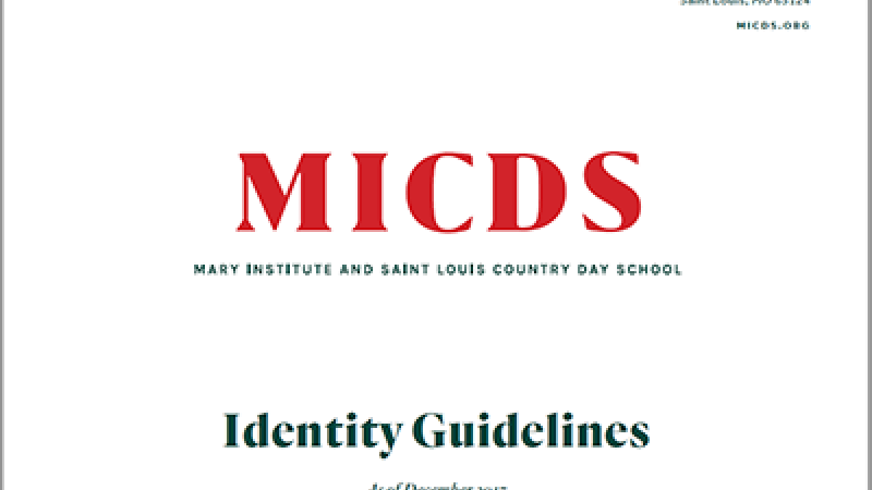 Mary Institutue and Saint Louis Country Day School (Missouri) - MICDS Visual Identity System