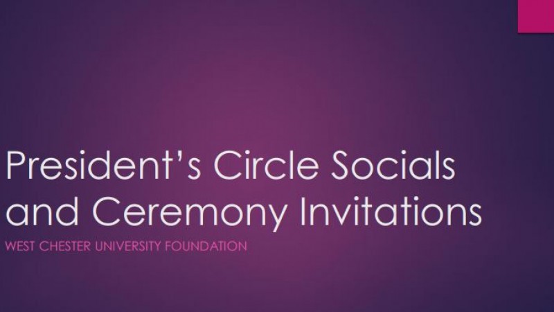 President’s Circle Socials and Ceremony