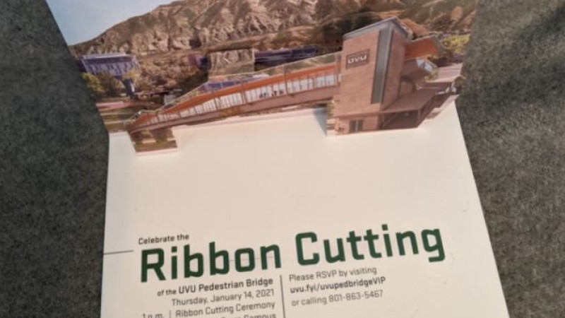 Pedestrian Bridge Ribbon Cutting Event