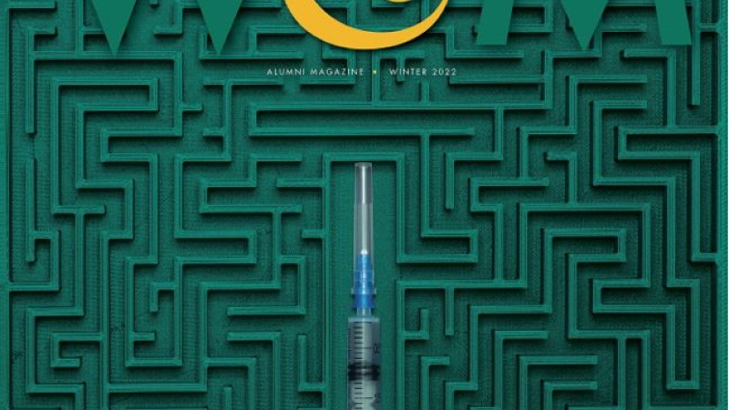Path to a Vaccine - W&M Magazine Winter 2022 Cover