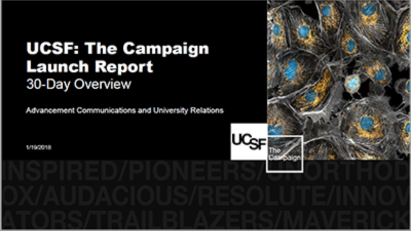 UCSF: The Campaign