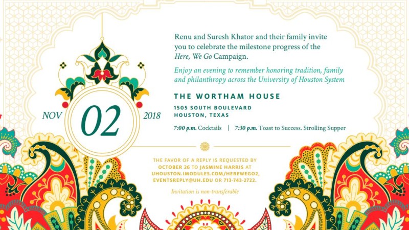 “Here, We Go” Donor Celebration Invitation