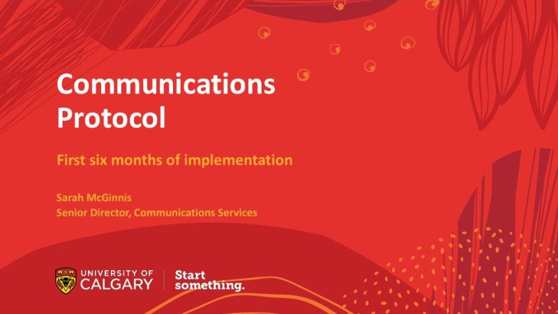 University of Calgary Communications Protocol