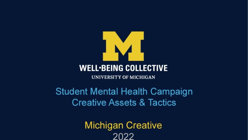 Well-being Collective – Student Mental Health Campaign