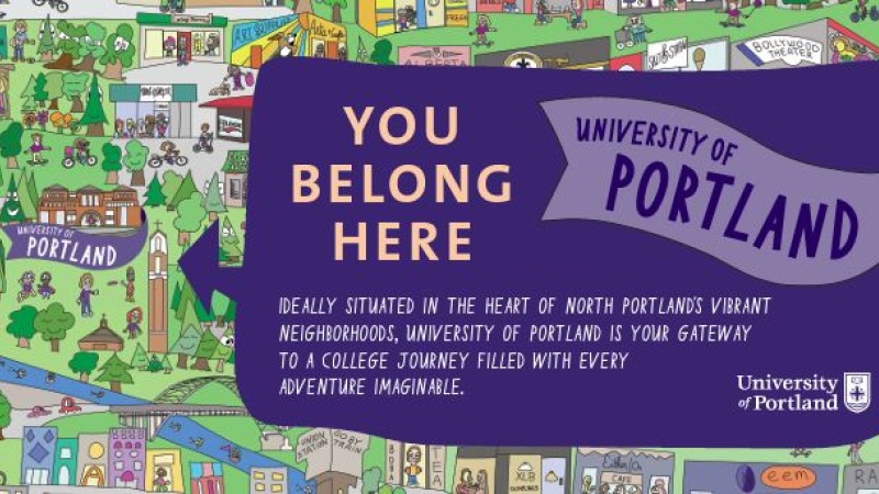 You Belong Here Illustrated Portland Area Map