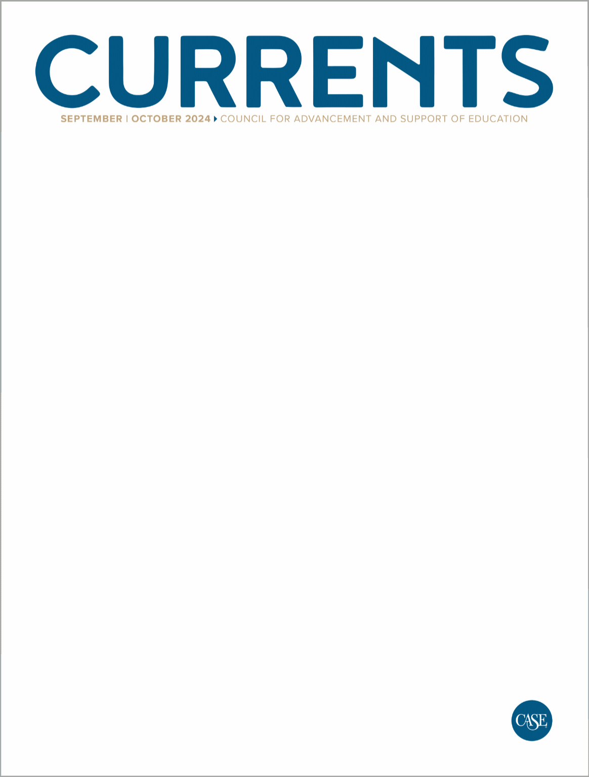 Cover of September/October currents